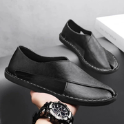 Andi | Herren Komfort Sandalen Leder – Schwarz