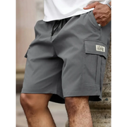 Andreas | Herren Cargo Shorts Mit Taschen Für Strand – Dunkelgrau