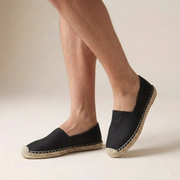 Andreas | Herren Elegante Espadrilles Slip-On Jute – Black