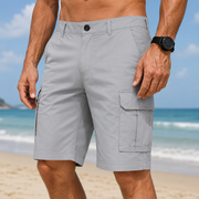 Armin | Herren Cargo Shorts Für Urlaub Mit Taschen – Grau