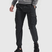 Arvid | Bequeme Herren Cargohose für warme Tage – Schwarz