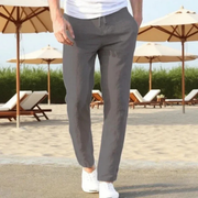 Augustin | Herren Leinenhose Leicht – Grau