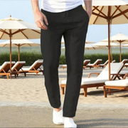 Augustin | Herren Leinenhose Leicht – Schwarz