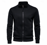 Aurelius | Herren Sweatjacke mit Stehkragen – Schwarz
