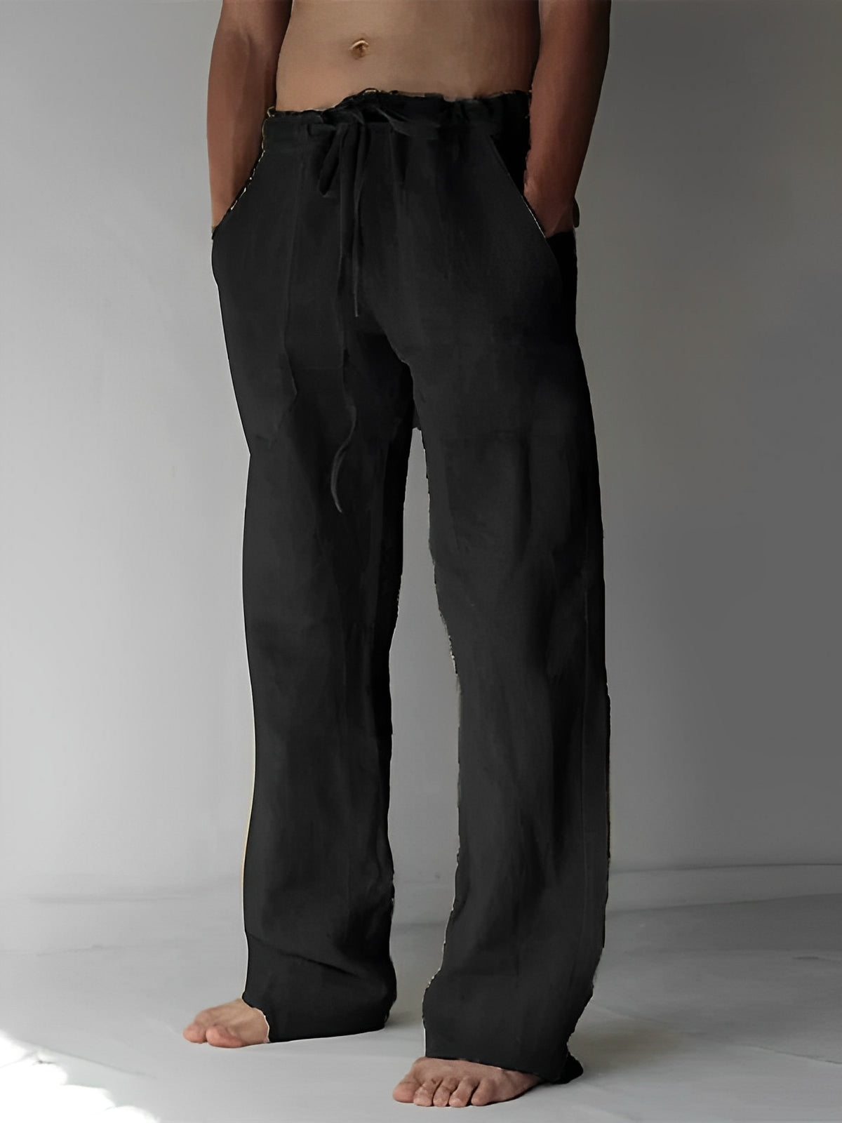 Garth - Leinen-Baggy-Hose für Herren