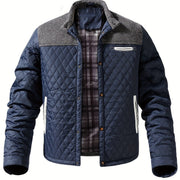 Wendelin | Herren Steppjacke mit Stehkragen – Marineblau