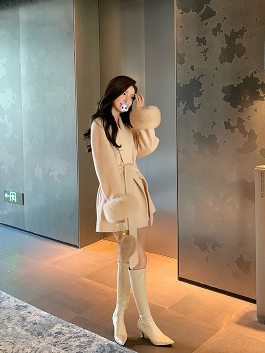 Aurelia - Warmer Wollmantel, elegante Damenbekleidung