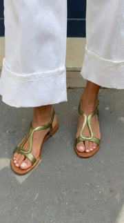Sigrida - leichte Sandalen – Grün