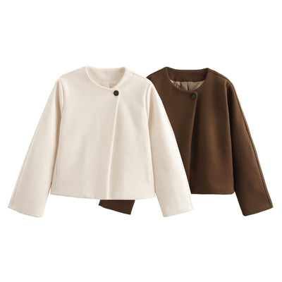 Delilah - Gesteppter Wollmantel, warmer Vierkantkragen