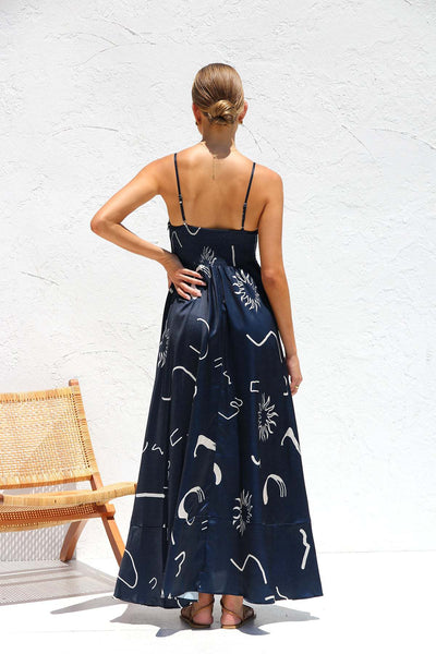 Maxikleid mit Trägern | Eleganter Schnitt | Fließende Silhouette