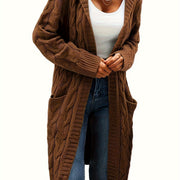 Ramona - extraweiche Strickweste – Braun