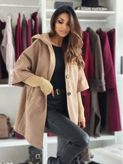 Esteliane - Legerer Cardigan mit Cape-Ärmeln – Khaki