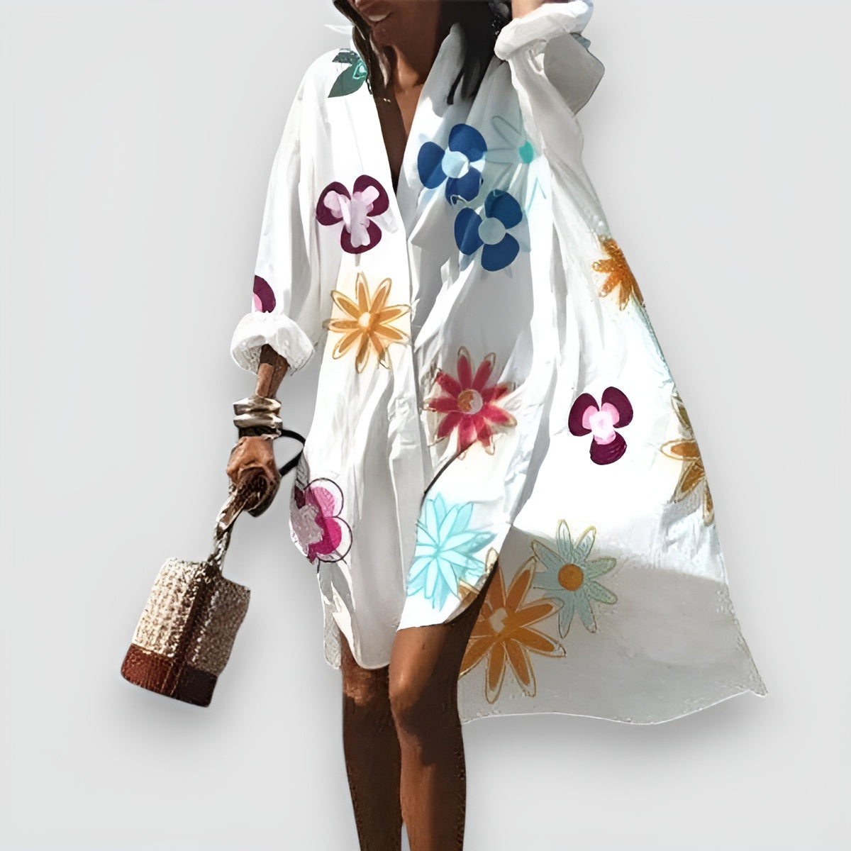 Kleid mit Print | Lockerer Schnitt | Sommerlicher Flair