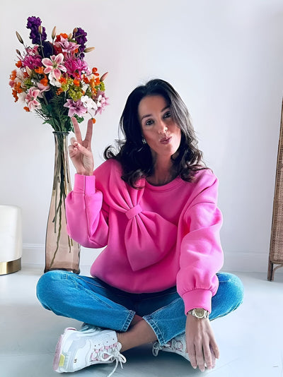 Delfine | Stylisches Sweatshirt mit großer Schleife