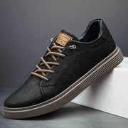 Braelon - Strukturierter Low-Top-Sneaker – Notte Schwarz