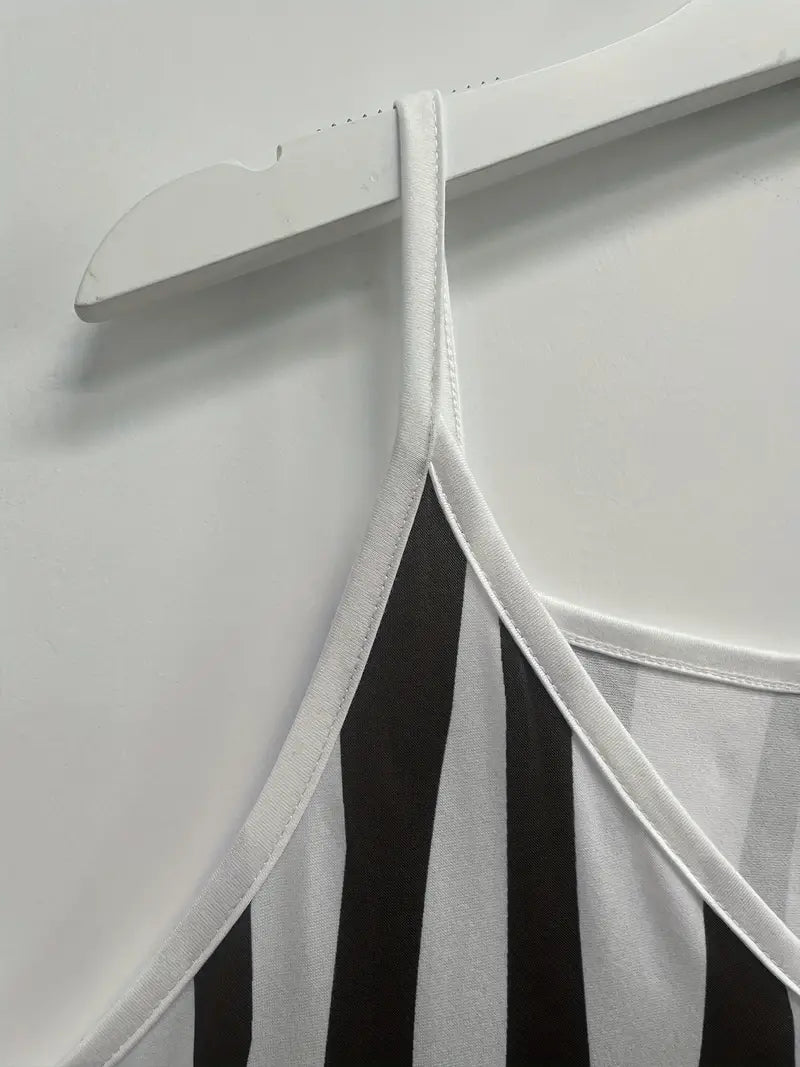 Jana - Fließendes Maxikleid mit Abstraktem Print