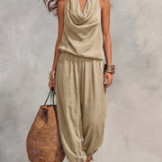 Florelle - Luftiges Leinen-Set – Khaki
