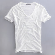 Lemuel - Komfortables Sommer-T-Shirt für Herren – Weiß