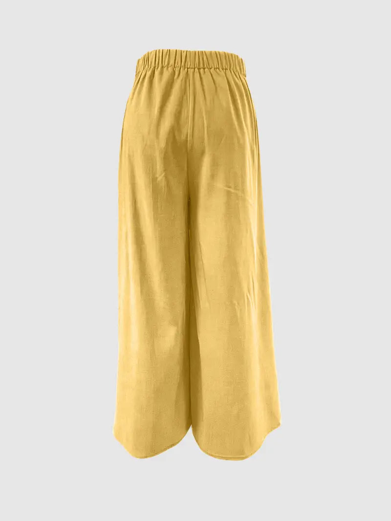 Hilma | Mühelos schicke Hose mit Bindeband und weitem Bein