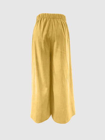 Hilma | Mühelos schicke Hose mit Bindeband und weitem Bein