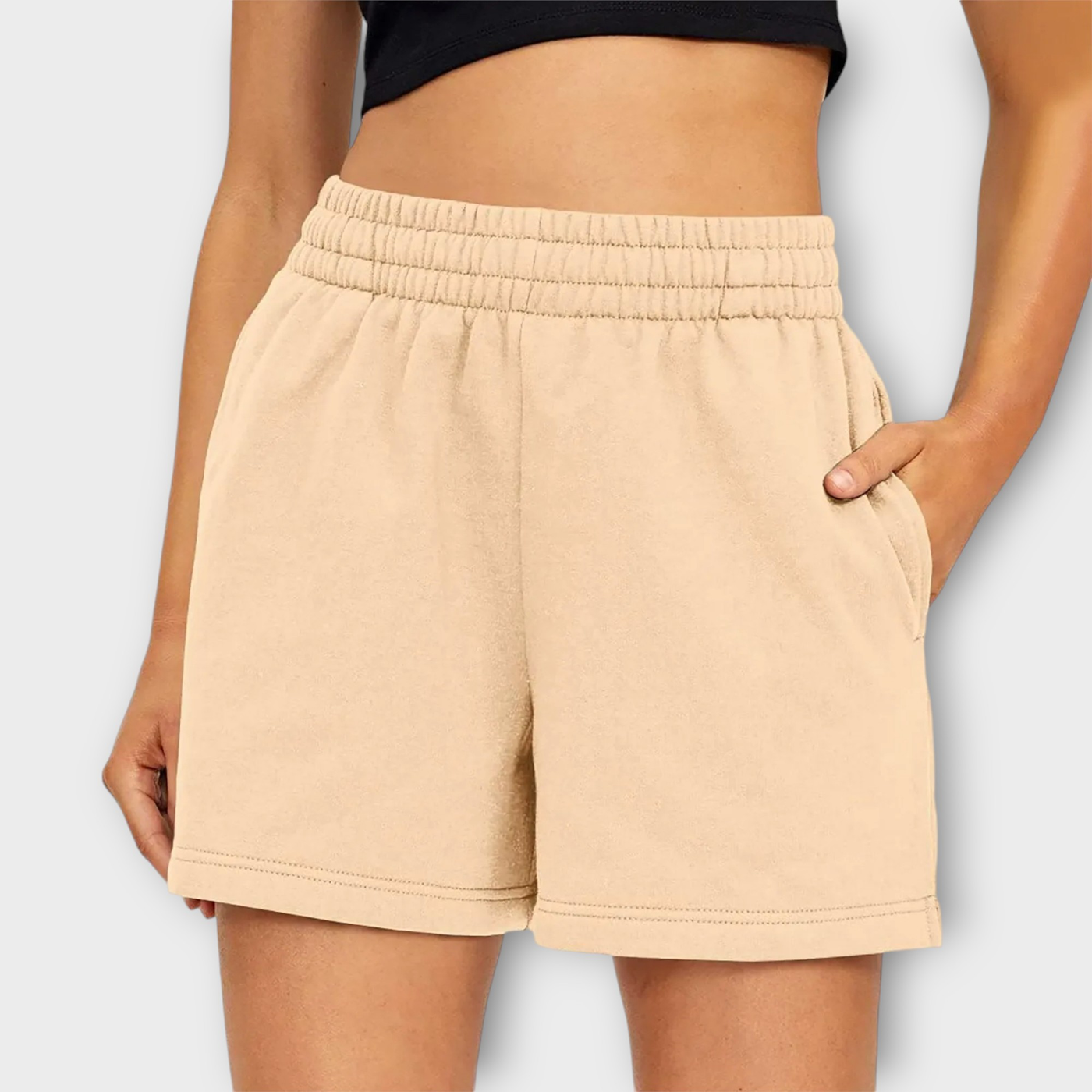 Shorts mit Elastischem Bund für Damen