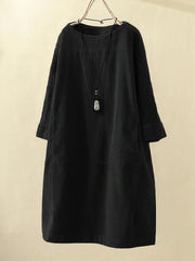 Aida – Elegantes Herbstkleid – Schwarz