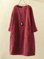 Aida – Elegantes Herbstkleid – Rot