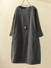 Aida – Elegantes Herbstkleid – Grau