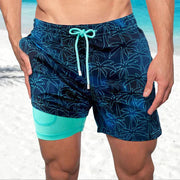 Benedikt | Herren Badeshorts mit Innenfutter – Marineblau