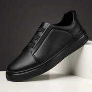 Benno | Herren Leichte Leder Sneaker – Schwarz