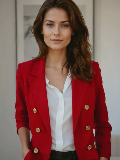 Trendy Leichter Blazer für Damen mit taillierter Passform – Riana