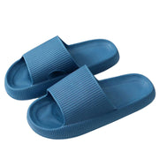 Badslipper für Damen und Herren mit dicker Sohle – BLAU