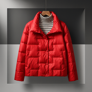 Britta | Damen Leichte Steppjacke Winterjacke – Rot