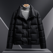 Britta | Damen Leichte Steppjacke Winterjacke – Schwarz