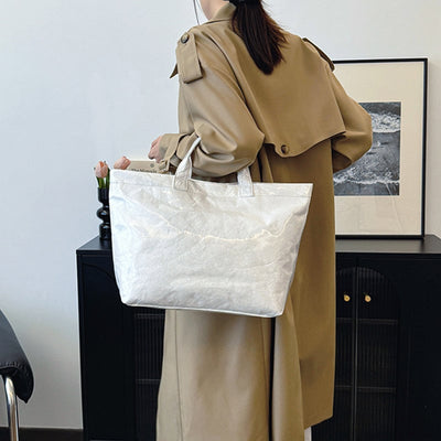 Edelinde® | Tote Tasche mit Zeitungsdruck