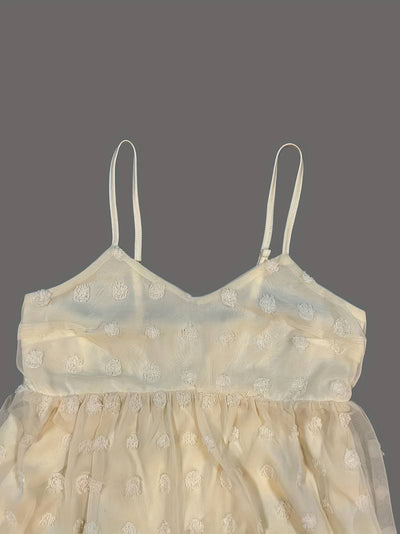 Abba - Urlaubskleid Ärmel Rüschensaum