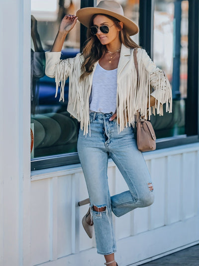 Hedwig - jas met franjes in westerse stijl