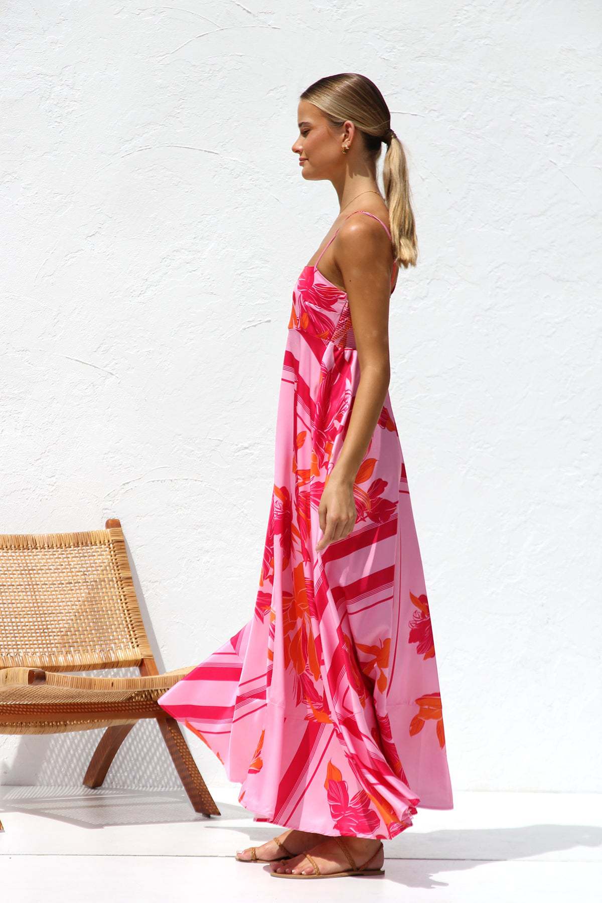 Maxikleid mit Trägern | Eleganter Schnitt | Fließende Silhouette