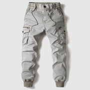 Caelan | Herren Cargo Jogger Hose mit Cargotaschen – Grau