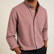Carlo | Herren Hemd Mit Taschen Sommer Style – Rosa