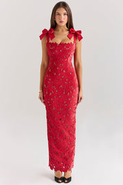 Hanna | Damenkleid elegant modern & feminin – Rot