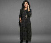 Marlene | Winterkleid für Damen stilvoll & komfortabel – Schwarz