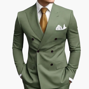 Casper | Herren Zweireiher Business Anzug – Hellgrün