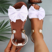 Elinette - Luxuriöse Slip-on-Sandalen – Weiß