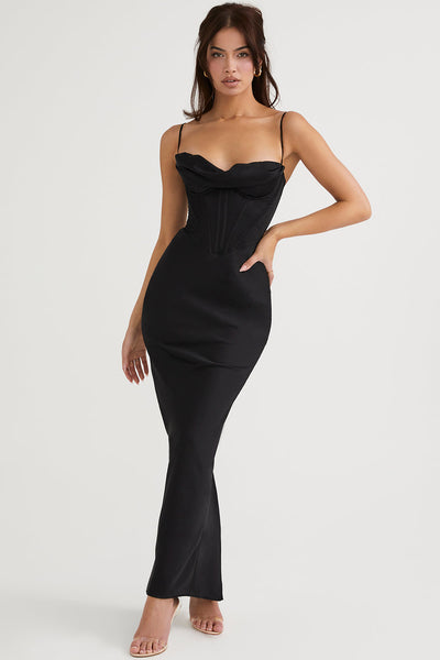 Naomi - Glamouröses Korsett Maxi Kleid Abend