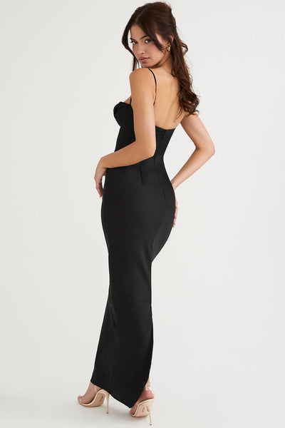 Naomi - Glamouröses Korsett Maxi Kleid Abend