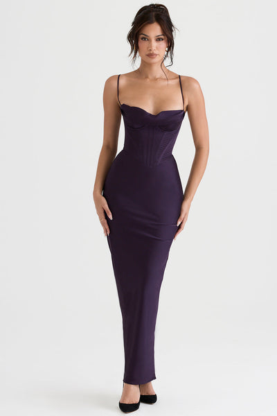 Naomi - Glamouröses Korsett Maxi Kleid Abend