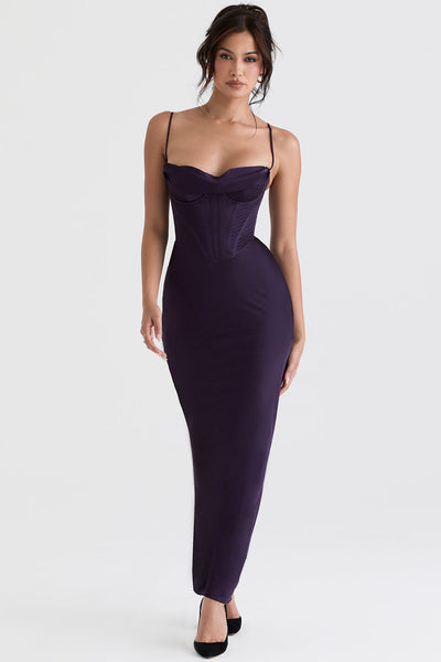 Naomi - Glamouröses Korsett Maxi Kleid Abend