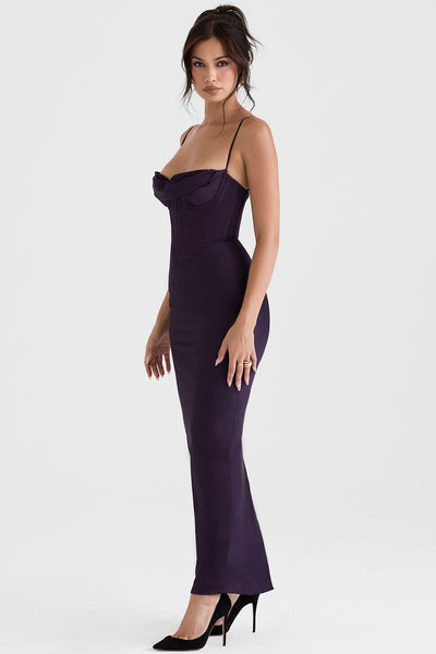 Naomi - Glamouröses Korsett Maxi Kleid Abend