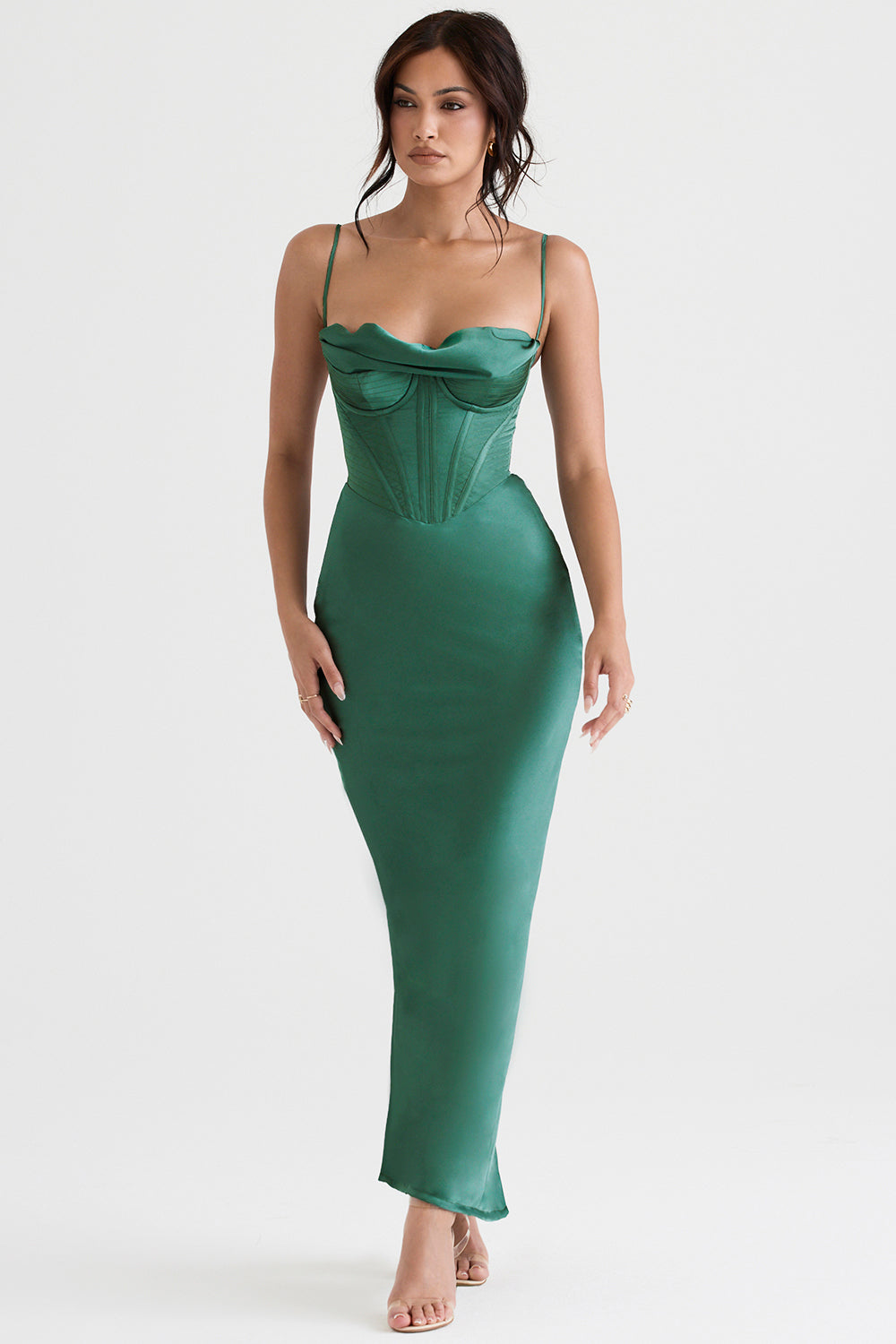 Naomi - Glamouröses Korsett Maxi Kleid Abend